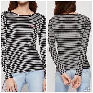 BCBGeneration Striped Long Sleeve